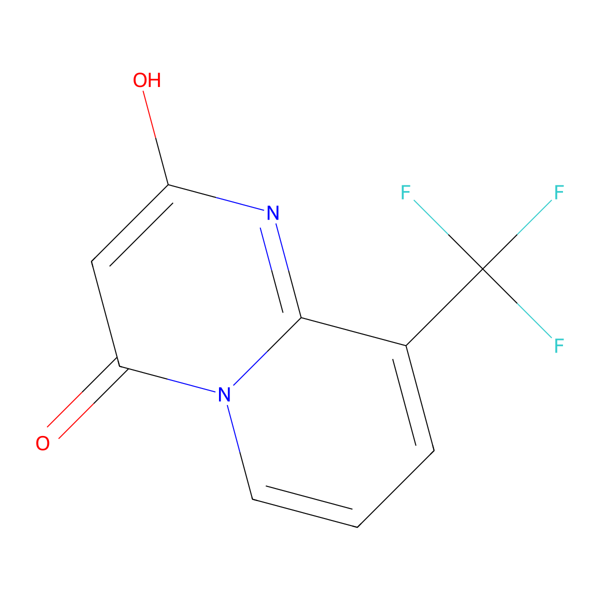 2-Hydroxy-9-(trifluoromethyl)-4H-pyrido[1,2-A]pyrimidin-4-one molecular structure, CAS 1365987-38-7