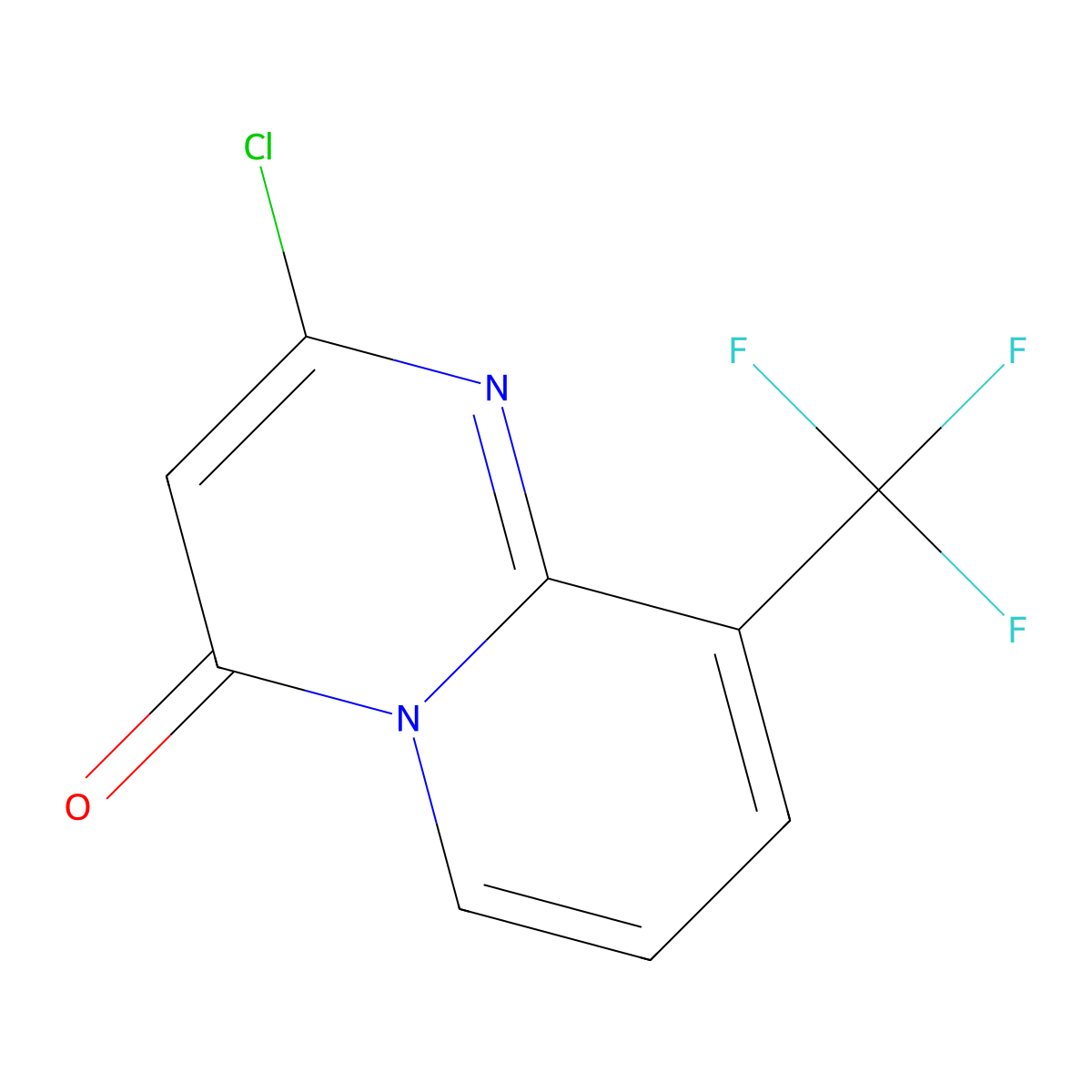 2-Chloro-9-(trifluoromethyl)-4H-pyrido[1,2-A]pyrimidin-4-one molecular structure, CAS 1365987-40-1