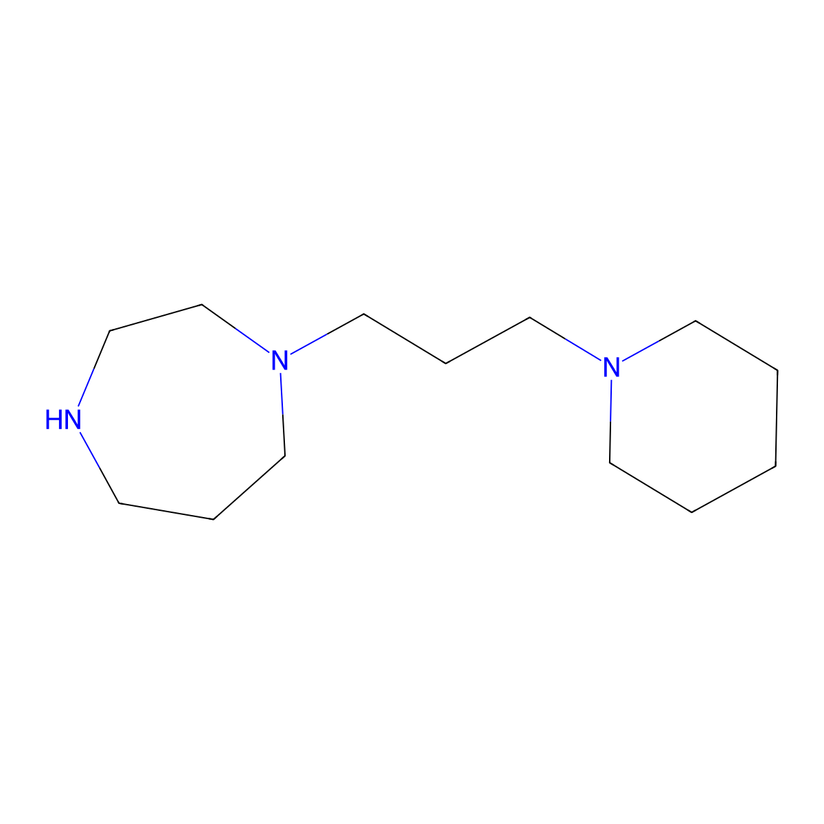 1-(3-(Piperidin-1-yl)propyl)-1,4-diazepane molecular structure, CAS 1365988-16-4