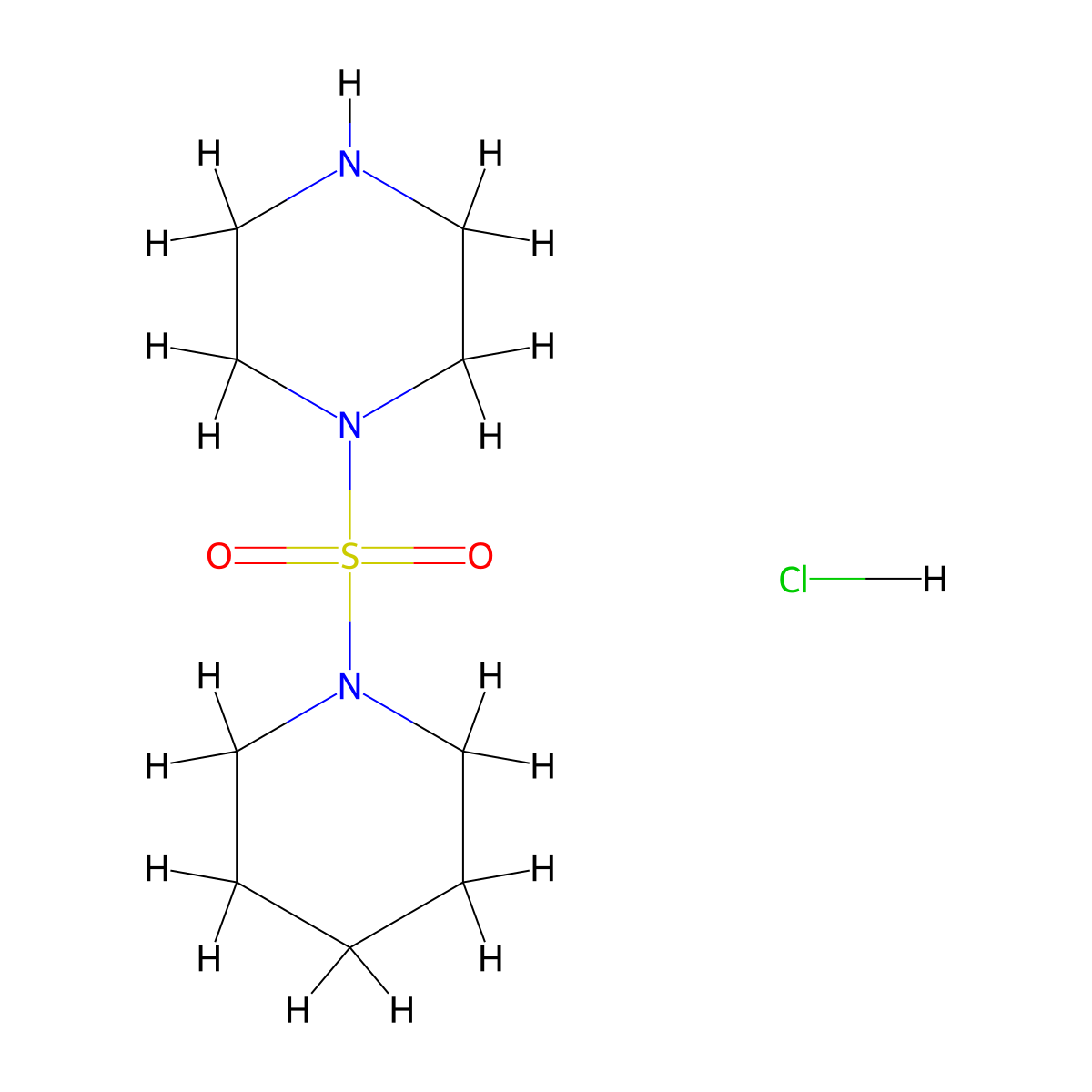 1-(Piperidine-1-sulfonyl)piperazine hydrochloride molecular structure, CAS 1365988-25-5