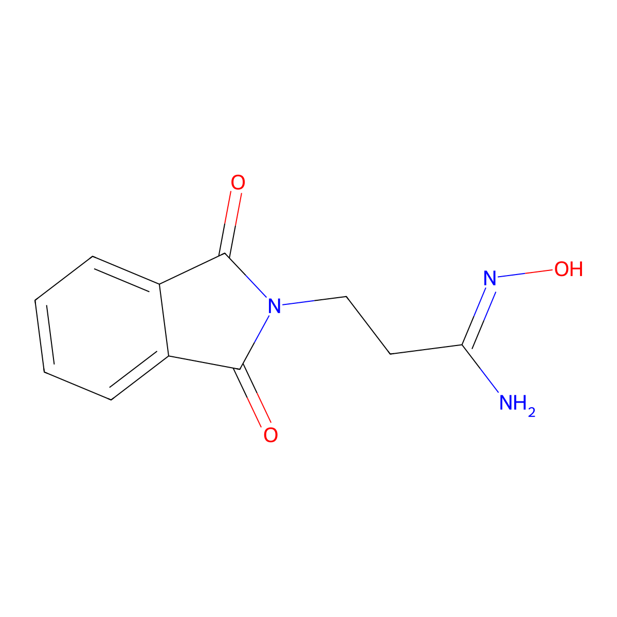 (1E)-3-(1,3-Dioxo-1,3-dihydro-2H-isoindol-2-yl)-N'-hydroxypropanimidamide molecular structure, CAS 1365988-65-3