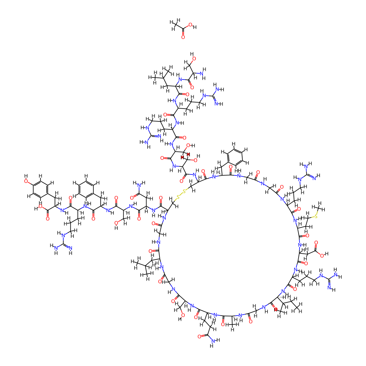 Carperitide Acetate molecular structure, CAS 1366000-58-9