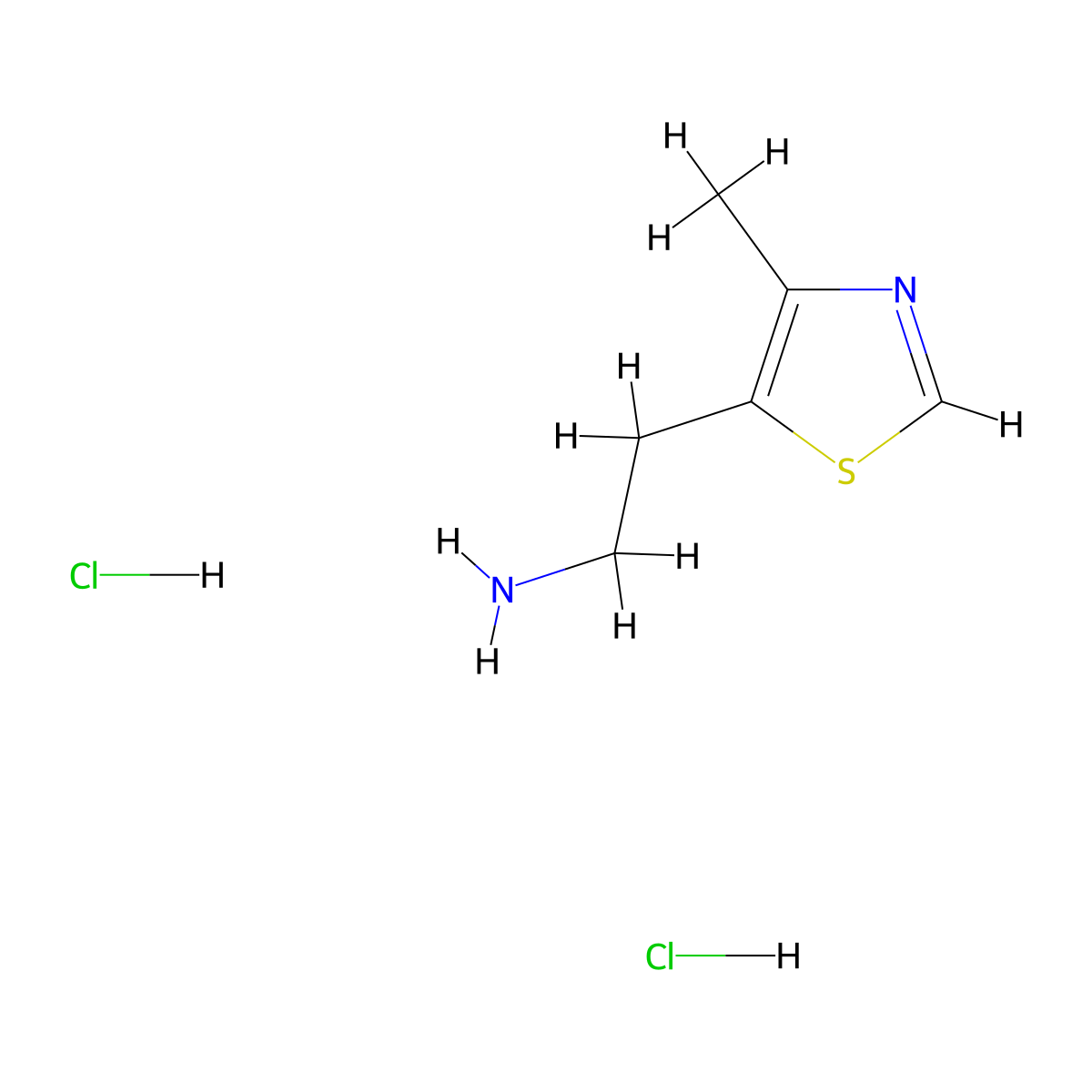 [2-(4-Methyl-1,3-thiazol-5-yl)ethyl]amine dihydrochloride molecular structure, CAS 136604-60-9