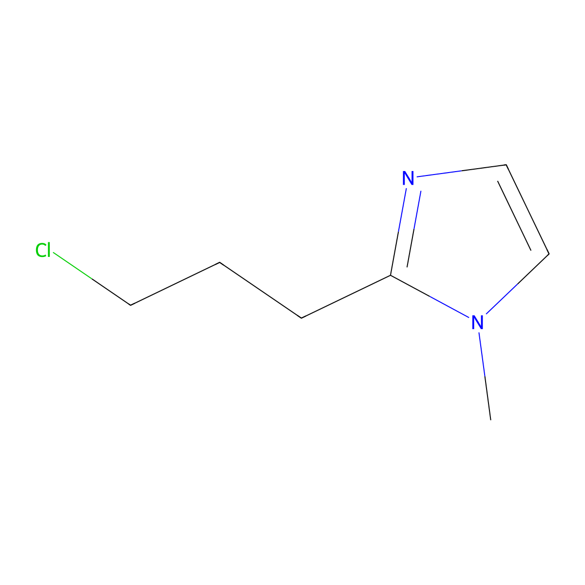 2-(3-Chloropropyl)-1-methyl-1H-imidazole molecular structure, CAS 136609-59-1