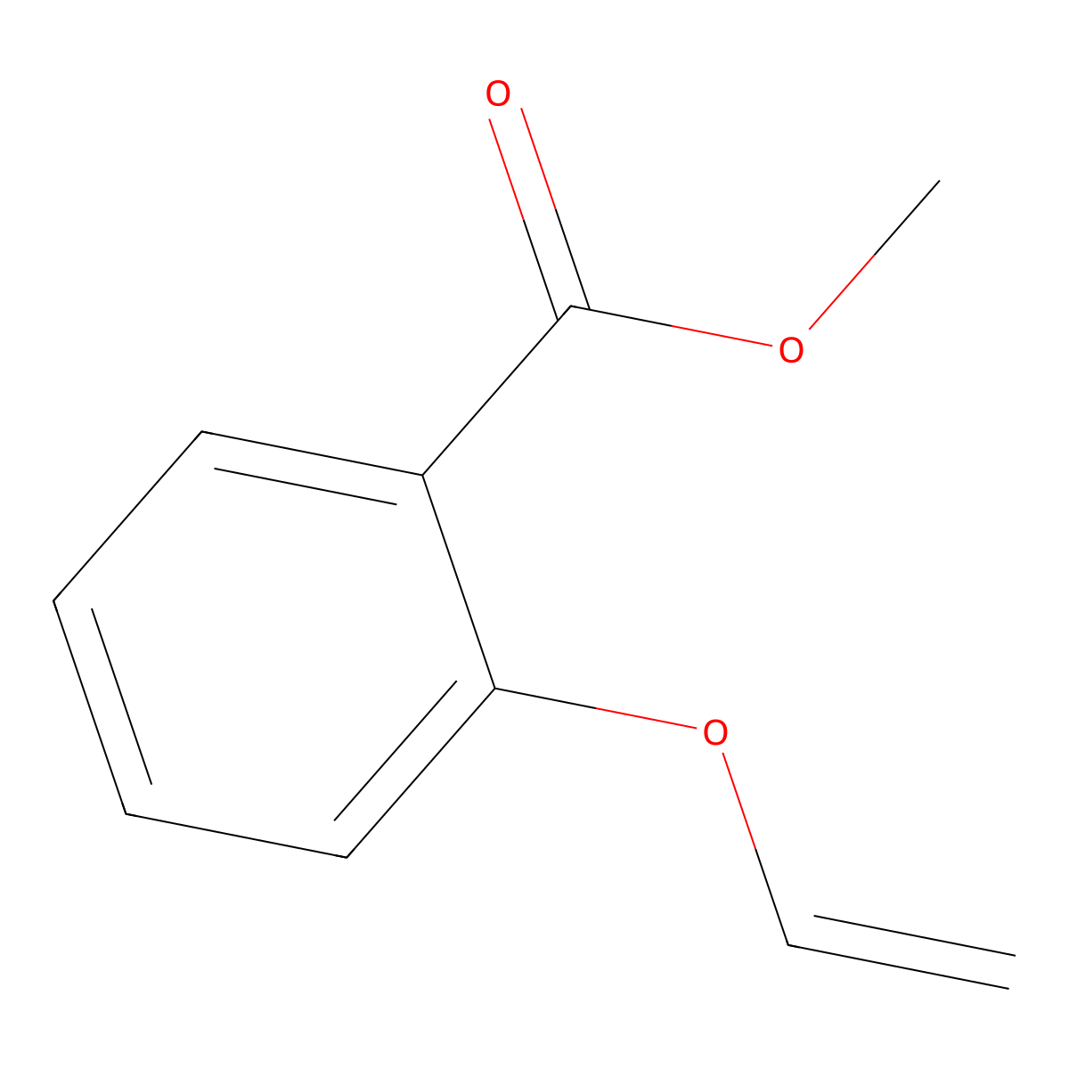 Methyl 2-(ethenyloxy)benzoate molecular structure, CAS 13661-90-0