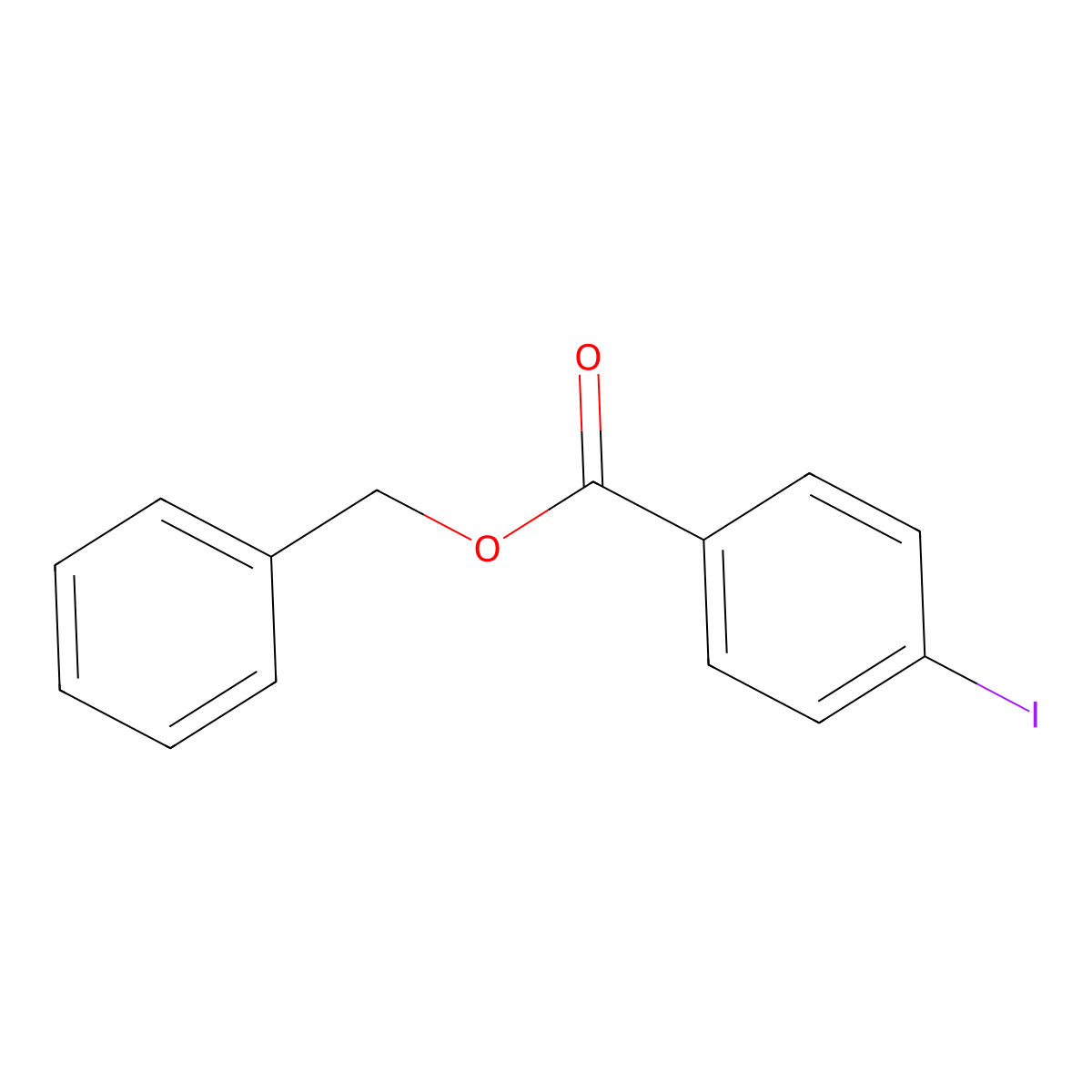 Benzyl 4-iodobenzoate molecular structure, CAS 136618-42-3