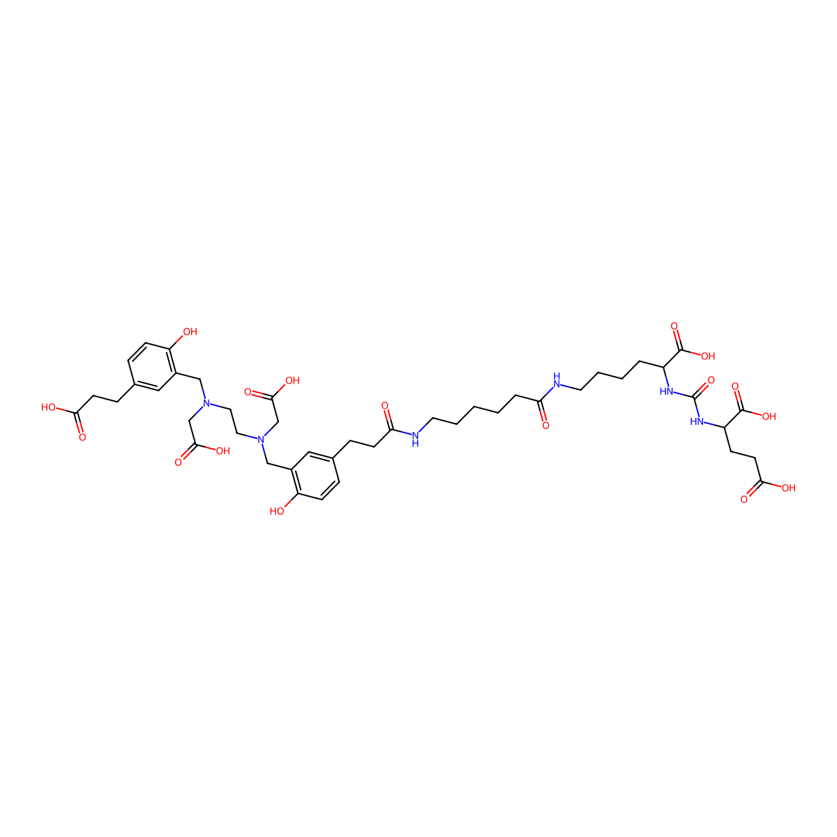 Gozetotide molecular structure, CAS 1366302-52-4