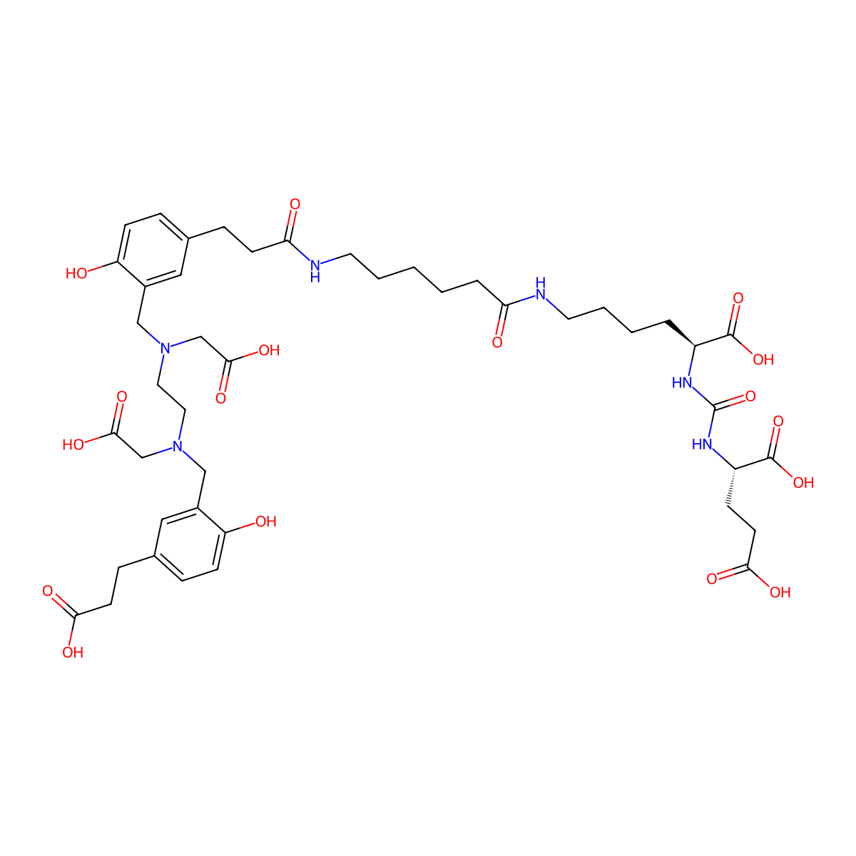 Gozetotide molecular structure, CAS 1366302-52-4
