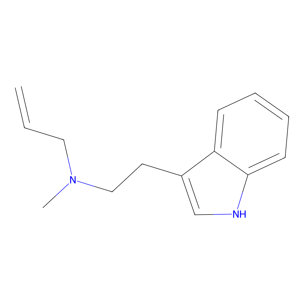 N-Methyl-N-allyltryptamine molecular structure, CAS 1366416-29-6
