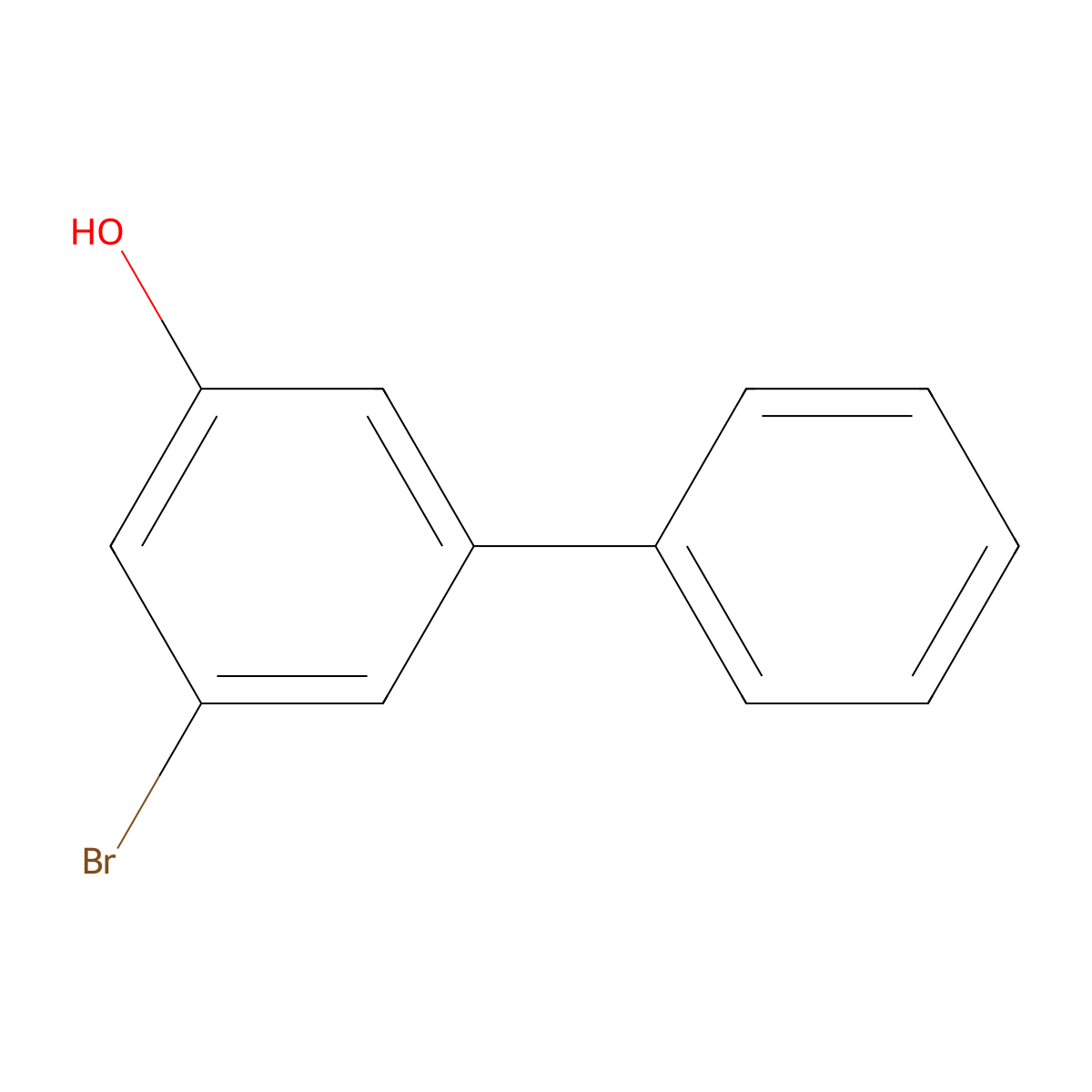 3-Bromo-5-phenylphenol molecular structure, CAS 136649-31-5