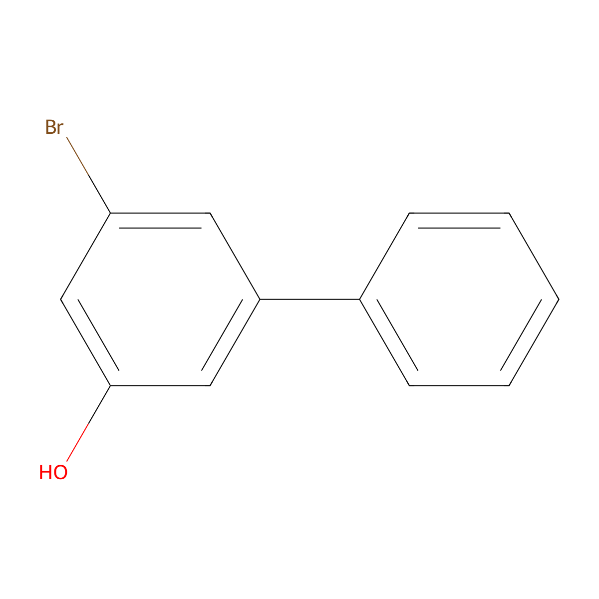 3-Bromo-5-phenylphenol molecular structure, CAS 136649-31-5