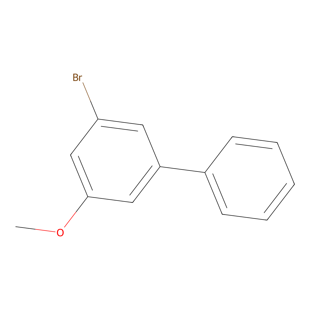 3-Bromo-5-methoxy-1,1'-biphenyl molecular structure, CAS 136649-32-6