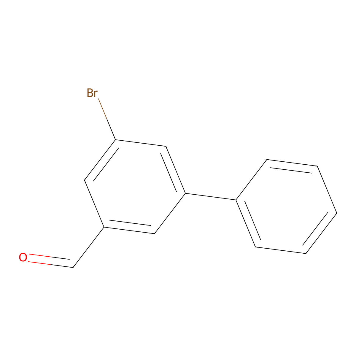 5-Bromo-[1,1'-biphenyl]-3-carbaldehyde molecular structure, CAS 136649-45-1
