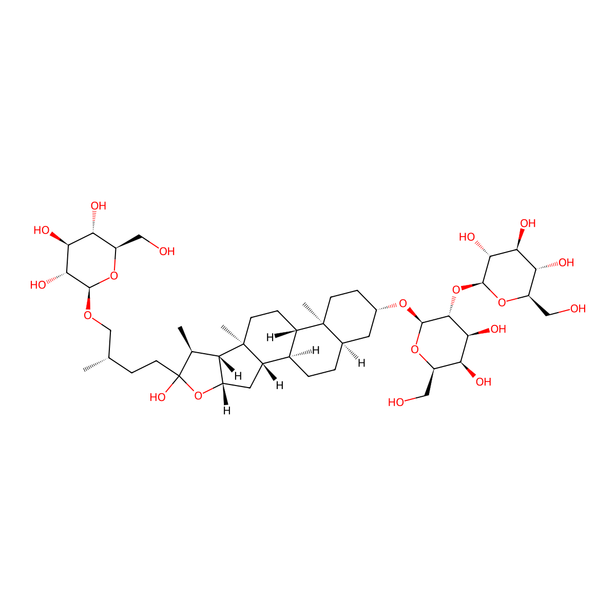 Timosaponin B II molecular structure, CAS 136656-07-0
