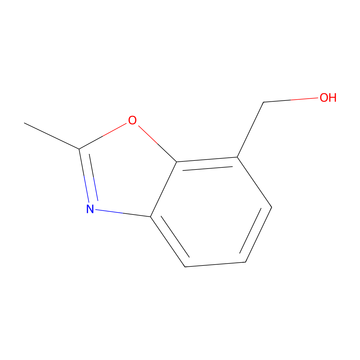 (2-Methyl-1,3-benzoxazol-7-yl)methanol molecular structure, CAS 136663-42-8