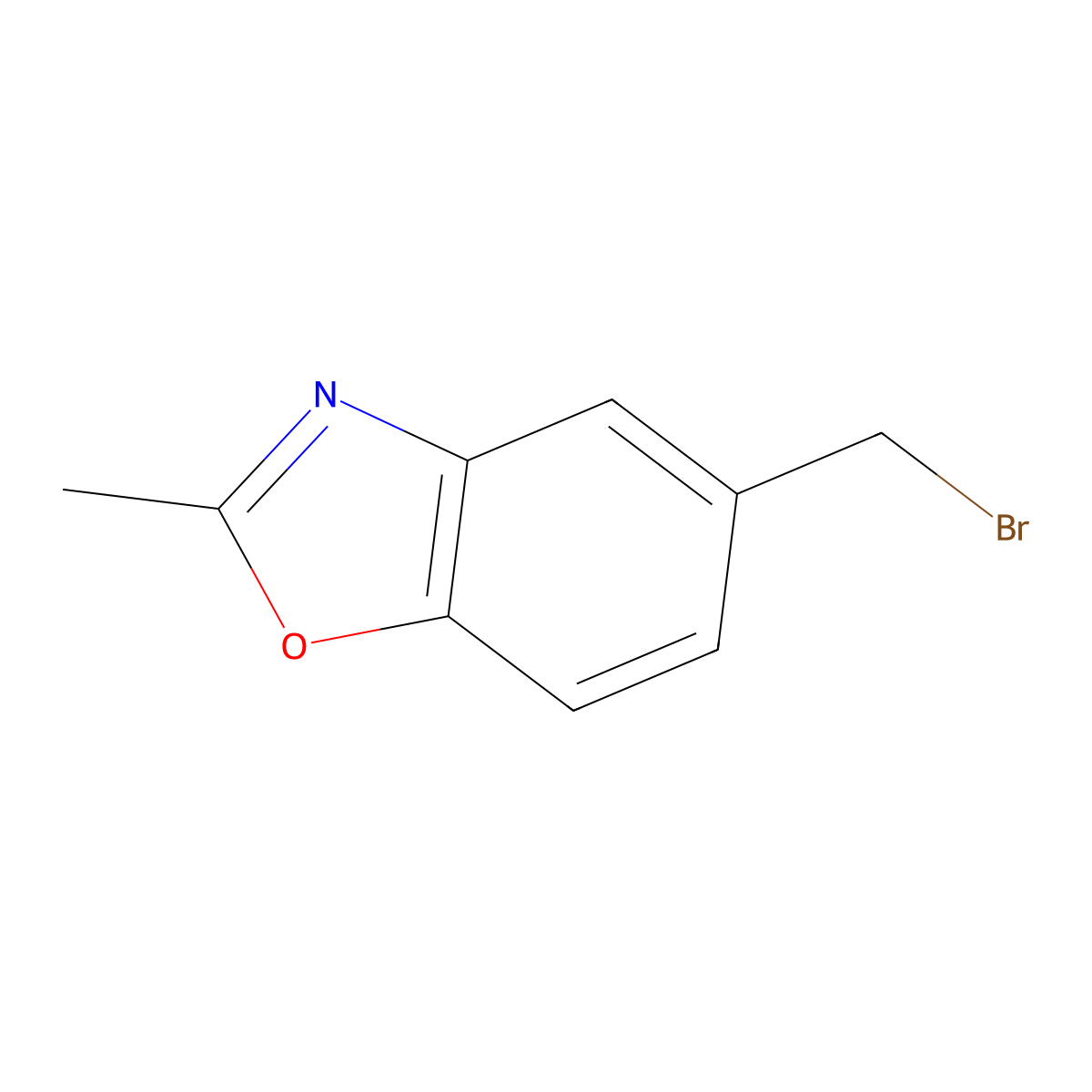 5-(Bromomethyl)-2-methylbenzo[d]oxazole molecular structure, CAS 136663-54-2