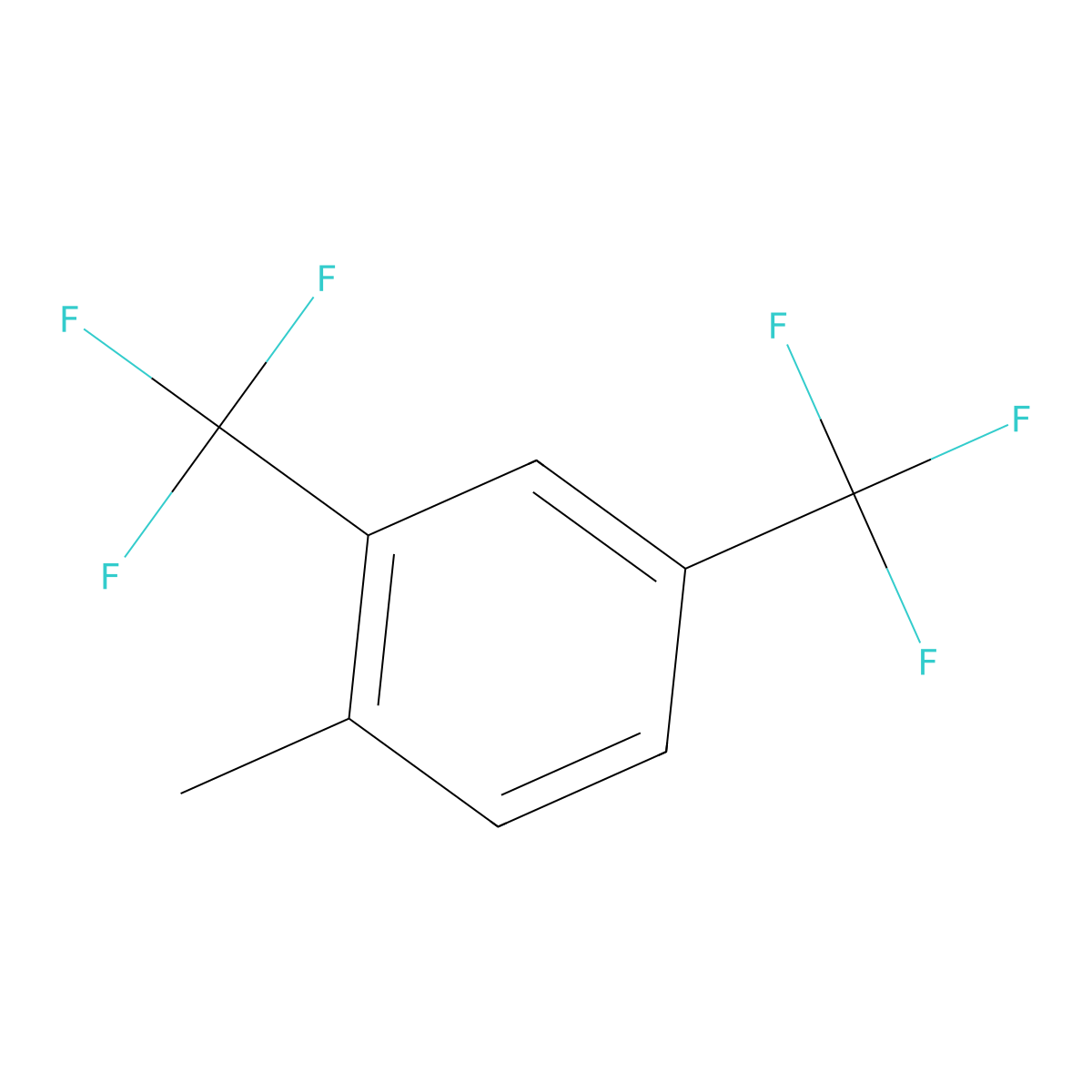 2,4-Bis(trifluoromethyl)toluene molecular structure, CAS 136664-96-5