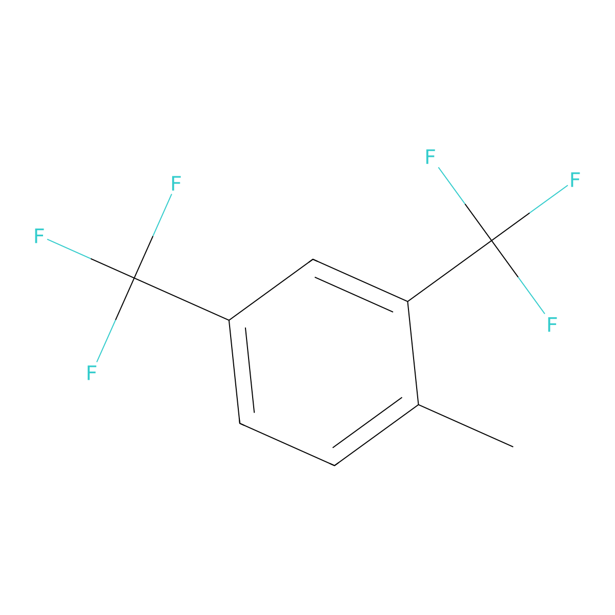 2,4-Bis(trifluoromethyl)toluene molecular structure, CAS 136664-96-5