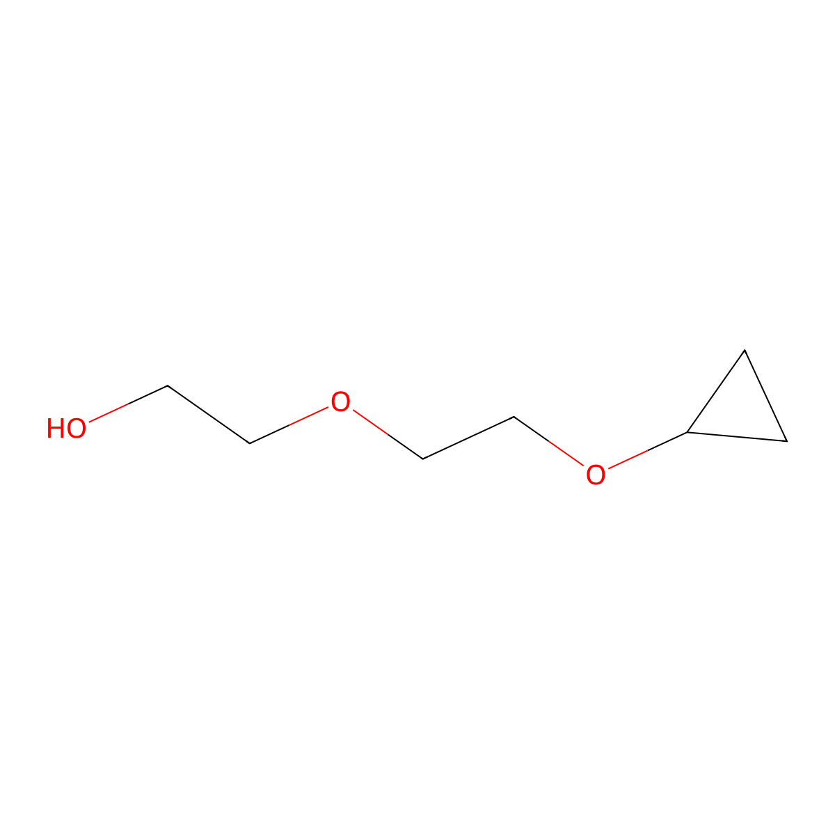 2-(2-Cyclopropyloxyethoxy)ethanol molecular structure, CAS 1366652-53-0
