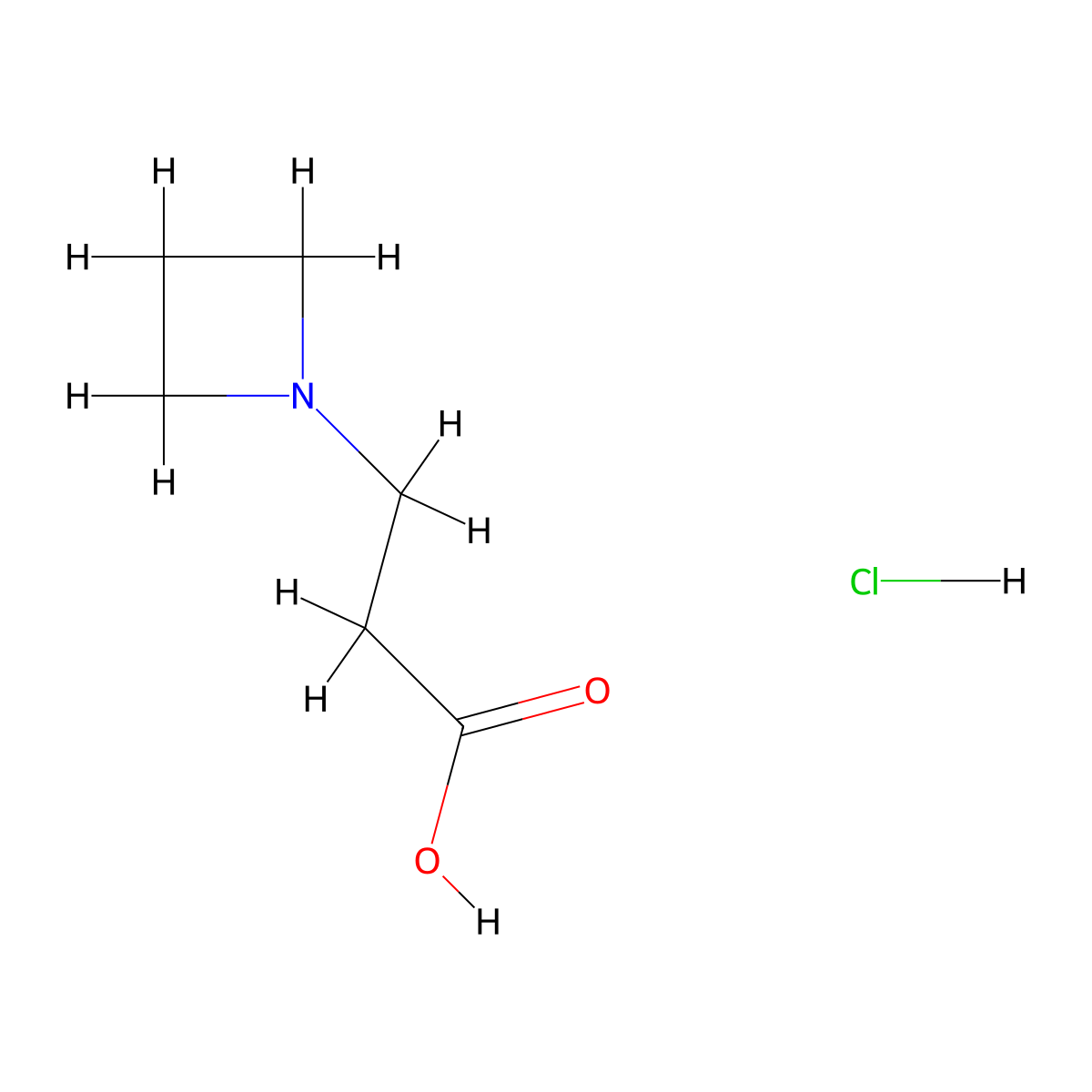 3-(Azetidin-1-yl)propanoic acid hydrochloride molecular structure, CAS 136671-91-5