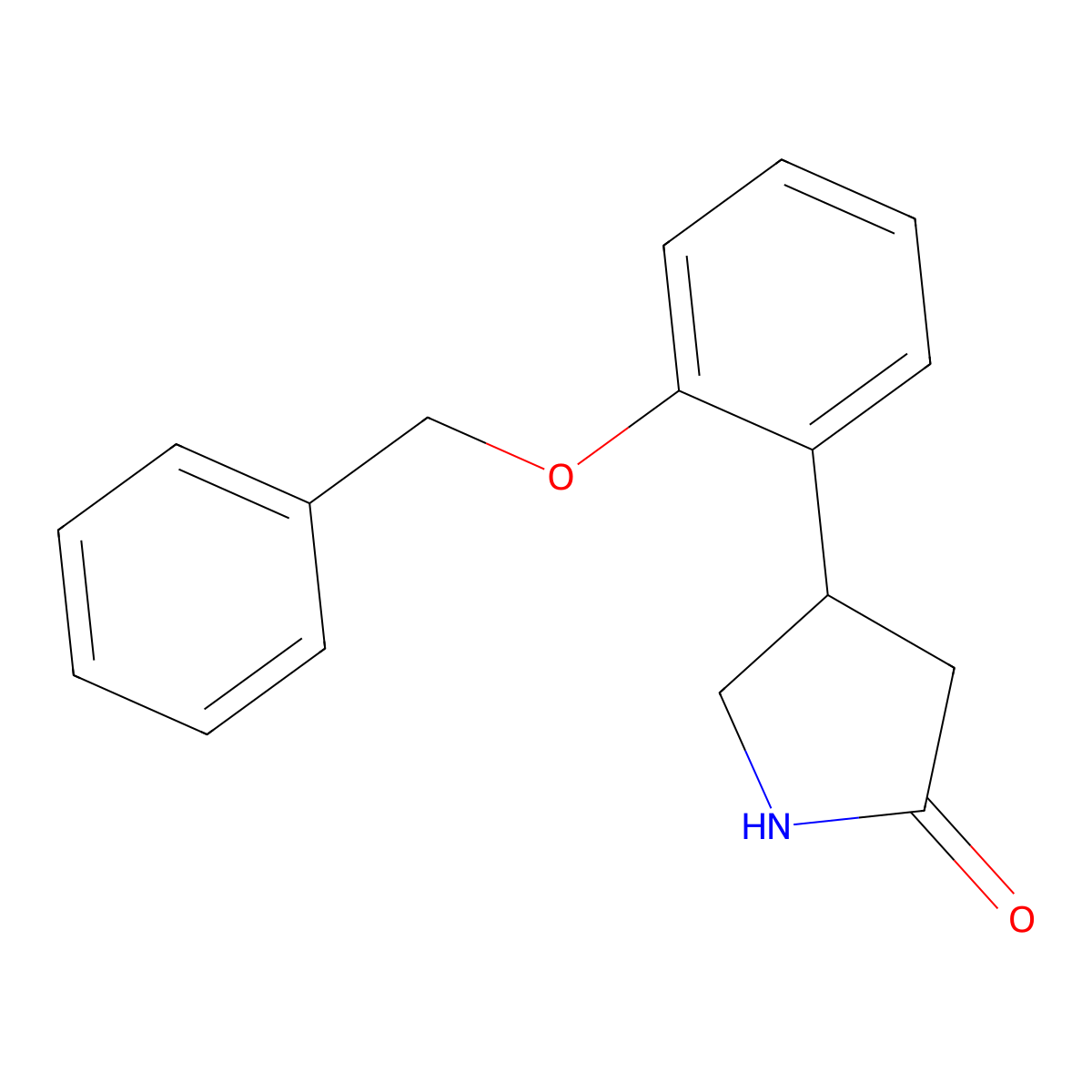 4-[2-(Benzyloxy)phenyl]pyrrolidin-2-one molecular structure, CAS 1366721-93-8