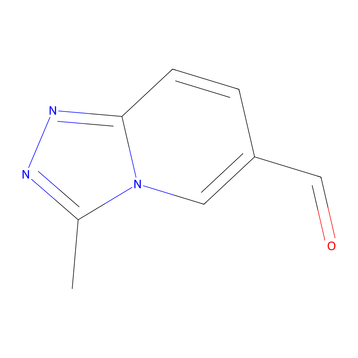 3-Methyl-[1,2,4]triazolo[4,3-a]pyridine-6-carbaldehyde molecular structure, CAS 1366733-83-6