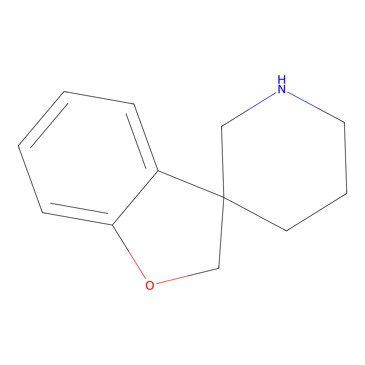 2h-Spiro[1-benzofuran-3,3'-piperidine] molecular structure, CAS 136677-58-2