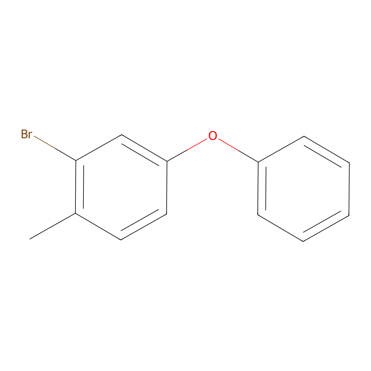 2-Bromo-1-methyl-4-phenoxybenzene molecular structure, CAS 1366773-13-8