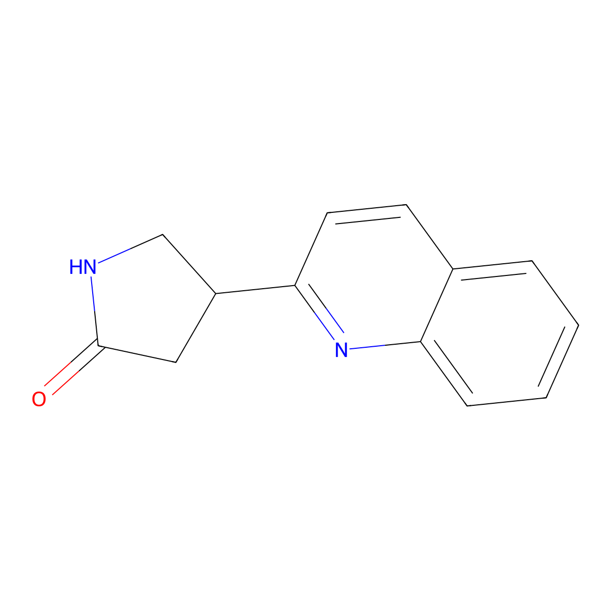 4-(Quinolin-2-yl)pyrrolidin-2-one molecular structure, CAS 1366798-44-8