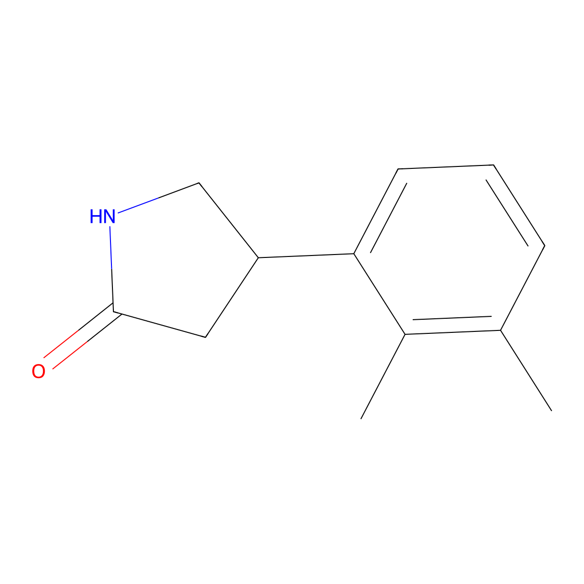 4-(2,3-Dimethylphenyl)pyrrolidin-2-one molecular structure, CAS 1366819-11-5