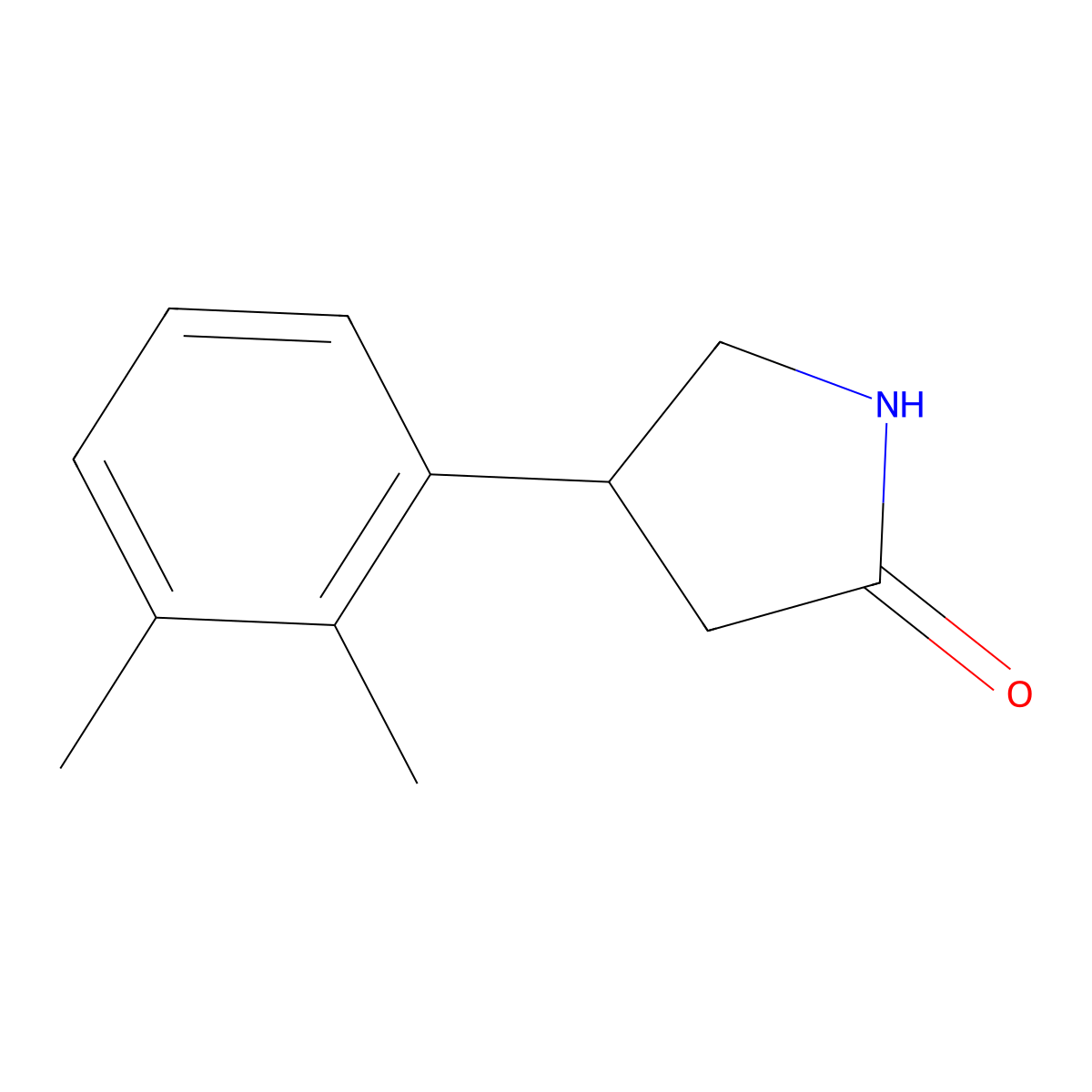 4-(2,3-Dimethylphenyl)pyrrolidin-2-one molecular structure, CAS 1366819-11-5