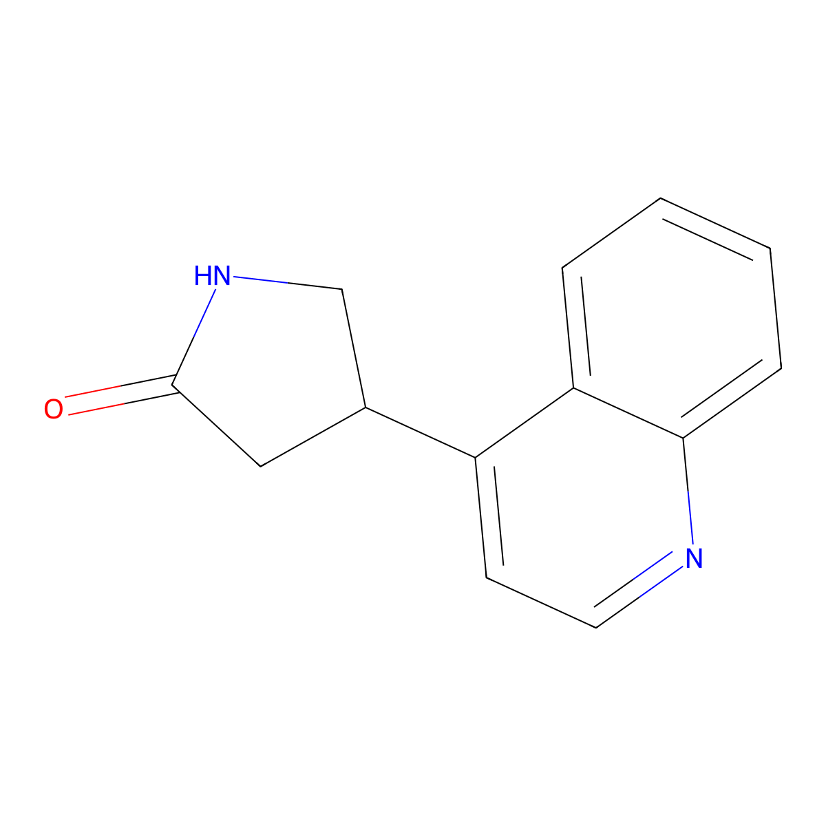 4-(Quinolin-4-yl)pyrrolidin-2-one molecular structure, CAS 1366825-18-4