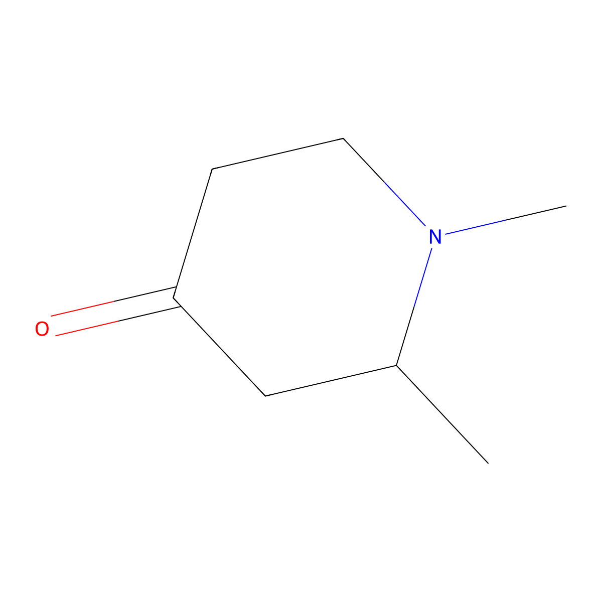 1,2-Dimethylpiperidin-4-one molecular structure, CAS 13669-32-4