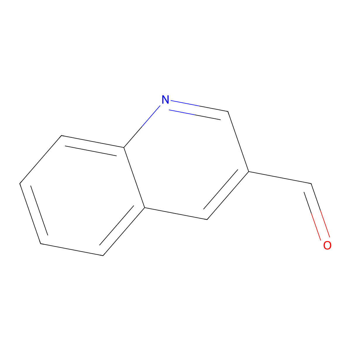 3-Quinolinecarboxaldehyde molecular structure, CAS 13669-42-6