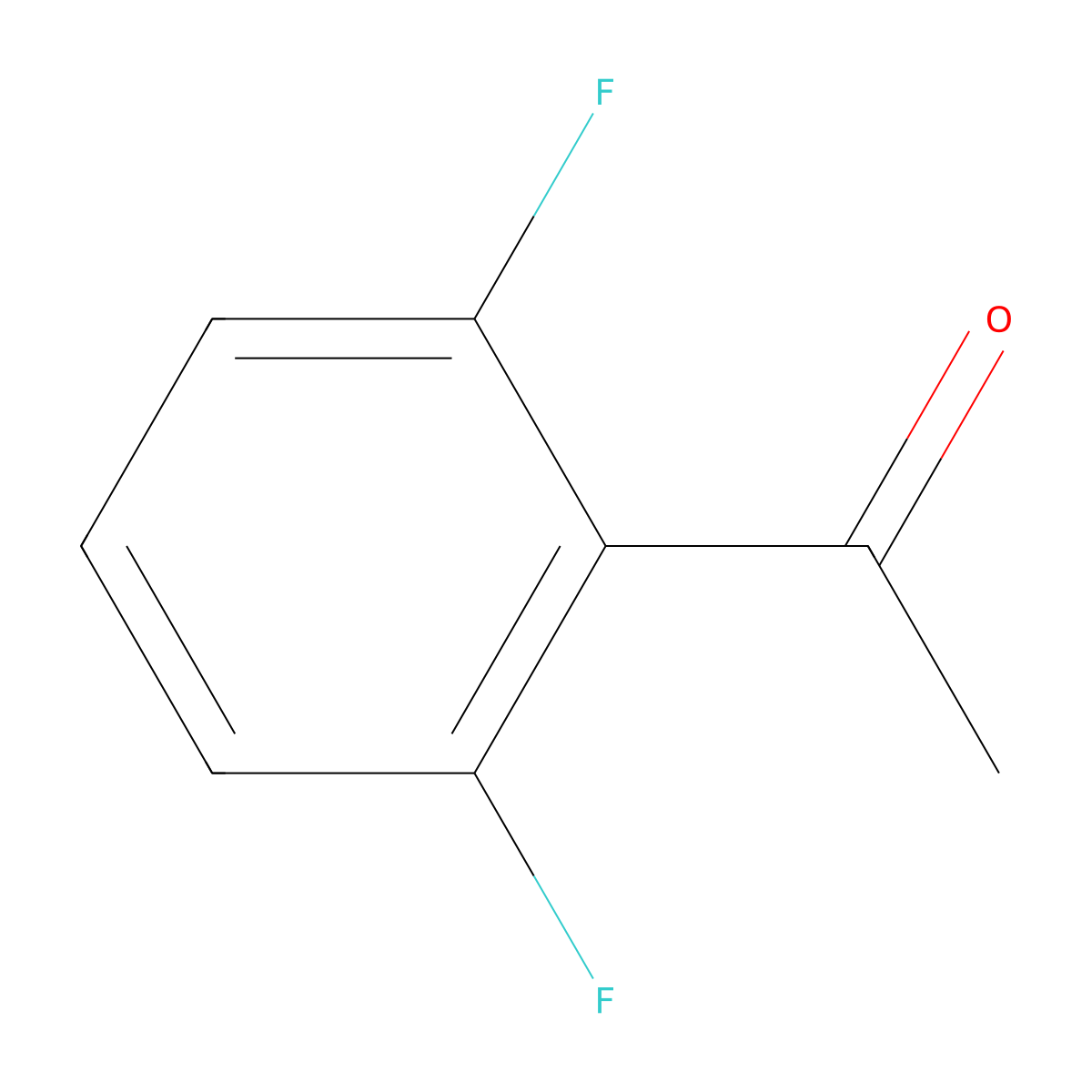 1-(2,6-Difluorophenyl)ethan-1-one molecular structure, CAS 13670-99-0