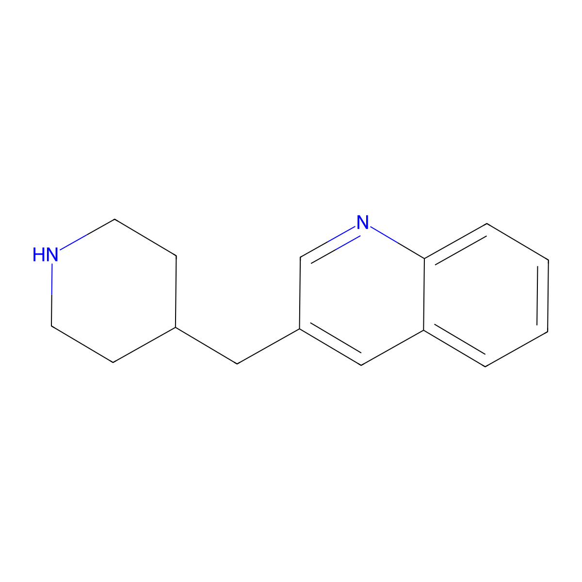3-Piperidin-4-ylmethyl-quinoline molecular structure, CAS 136701-92-3