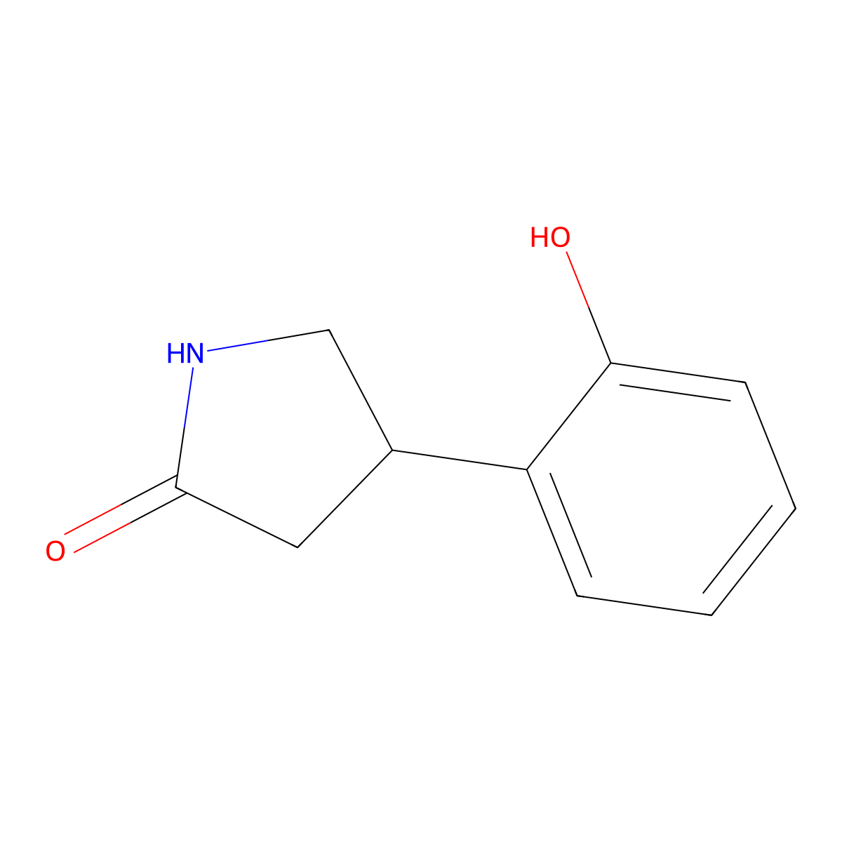 4-(2-Hydroxyphenyl)pyrrolidin-2-one molecular structure, CAS 1367023-24-2