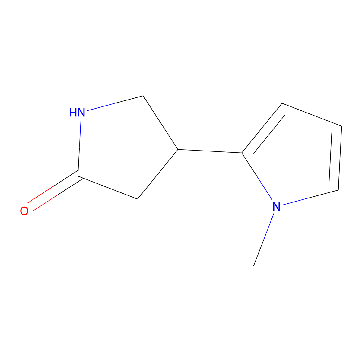 4-(1-methyl-1H-pyrrol-2-yl)pyrrolidin-2-one molecular structure, CAS 1367047-76-4
