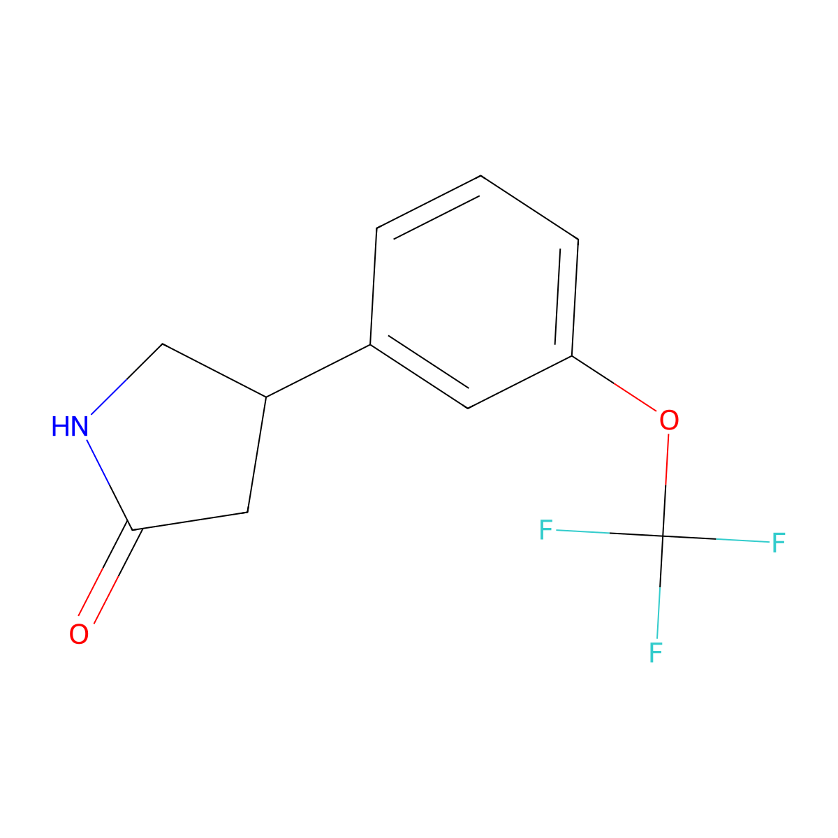 4-[3-(Trifluoromethoxy)phenyl]pyrrolidin-2-one molecular structure, CAS 1367057-49-5