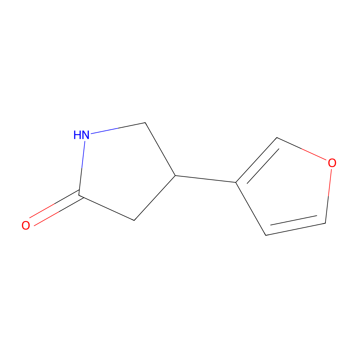 4-(3-Furyl)-2-pyrrolidinone molecular structure, CAS 1367057-70-2