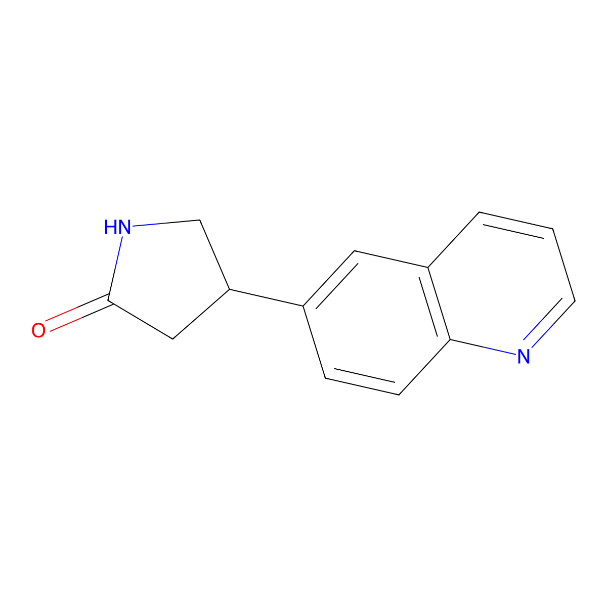 4-(Quinolin-6-yl)pyrrolidin-2-one molecular structure, CAS 1367077-61-9