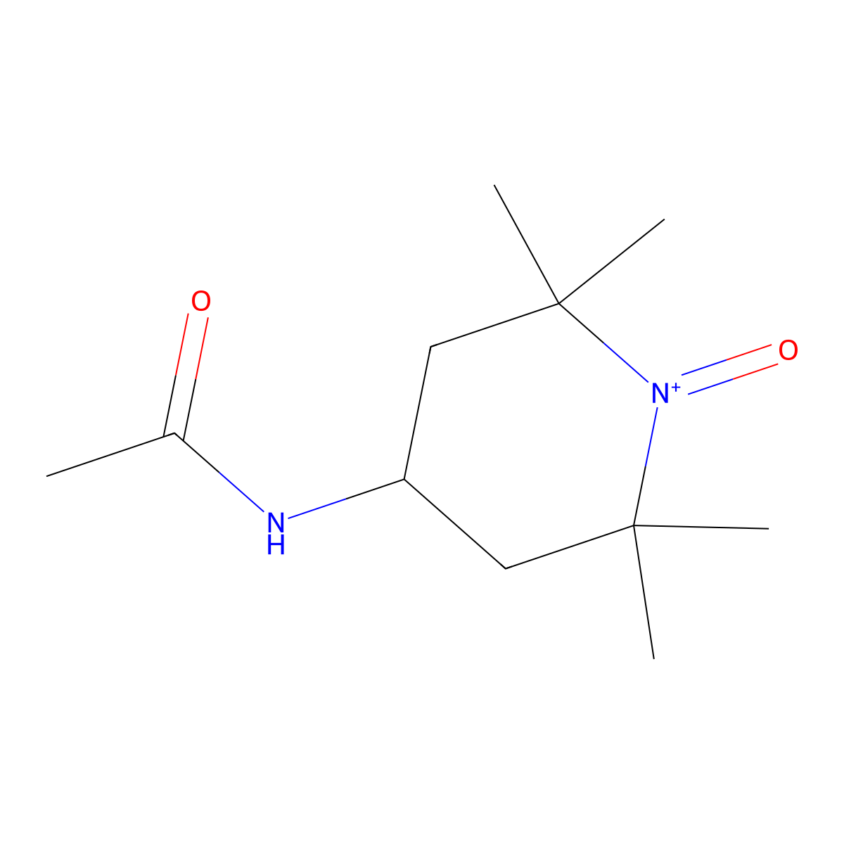 4-Acetamido-2,2,6,6-tetramethyl-1-piperidinyloxyl molecular structure, CAS 136708-39-9