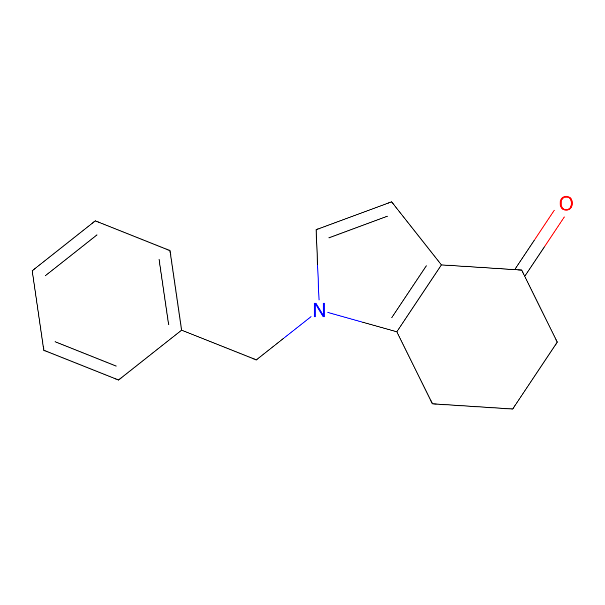1-Benzyl-1,5,6,7-tetrahydro-4h-indol-4-one molecular structure, CAS 13671-74-4