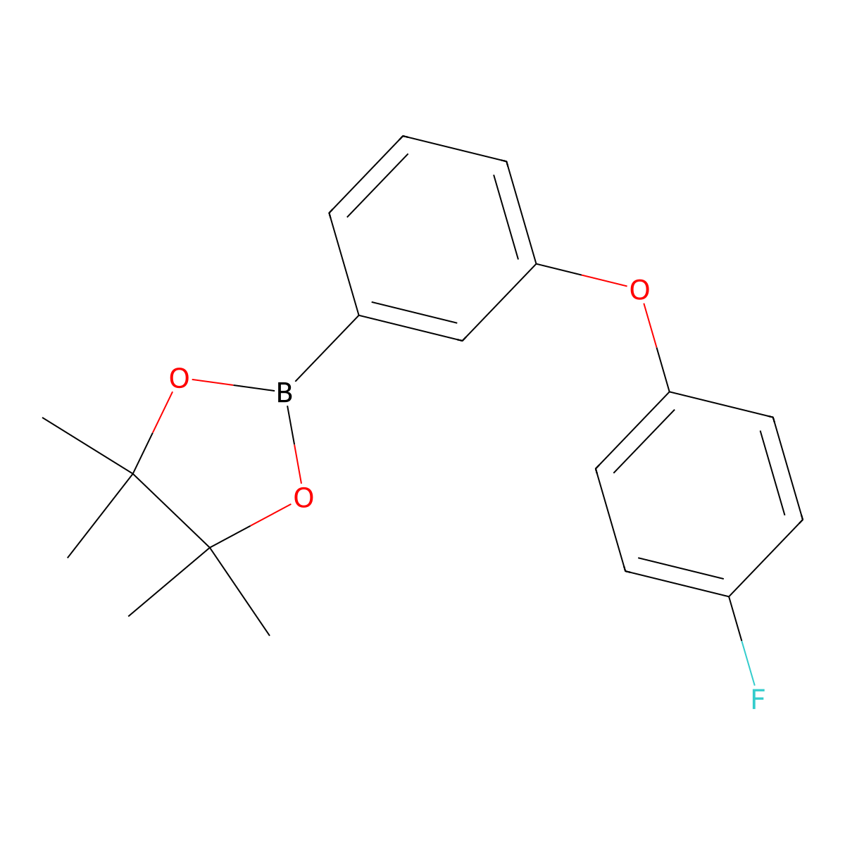 2-(3-(4-Fluorophenoxy)phenyl)-4,4,5,5-tetramethyl-1,3,2-dioxaborolane molecular structure, CAS 1367127-80-7