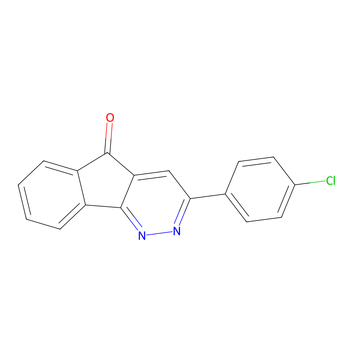 3-(4-Chlorophenyl)-5H-indeno[1,2-c]pyridazin-5-one molecular structure, CAS 136716-38-6