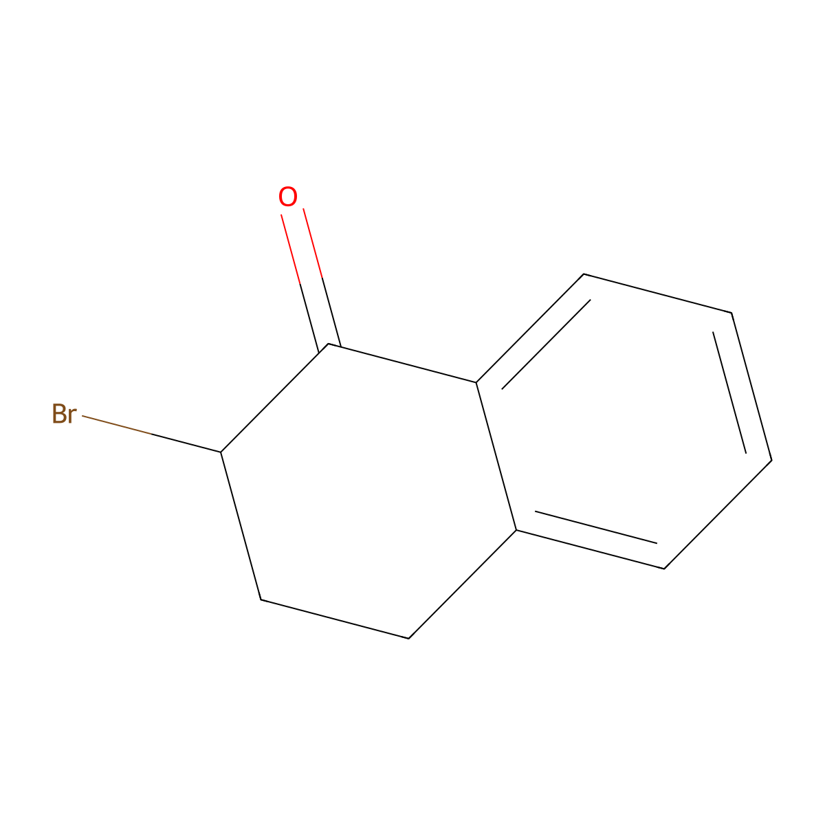 1(2H)-Naphthalenone, 2-bromo-3,4-dihydro- molecular structure, CAS 13672-07-6