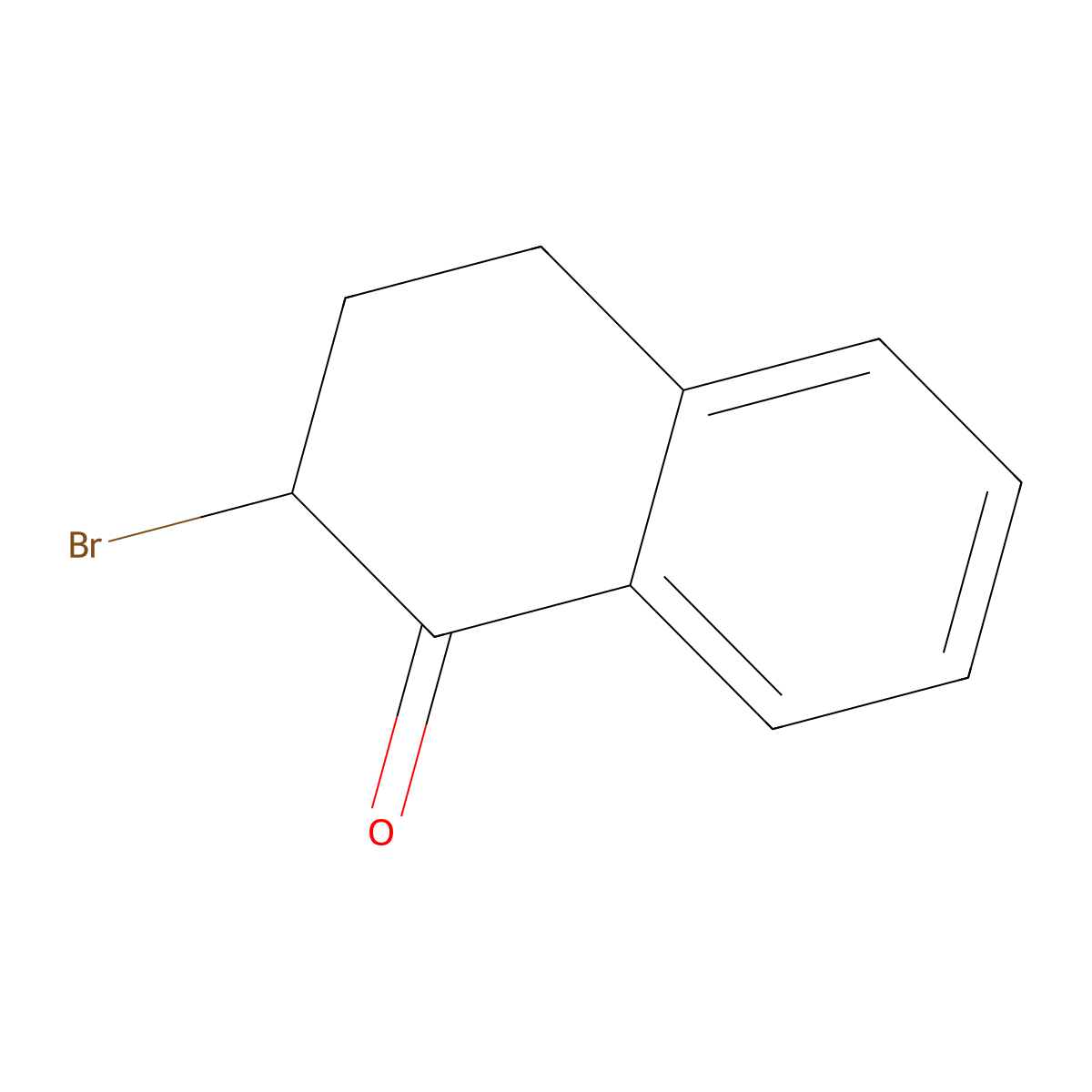 1(2H)-Naphthalenone, 2-bromo-3,4-dihydro- molecular structure, CAS 13672-07-6