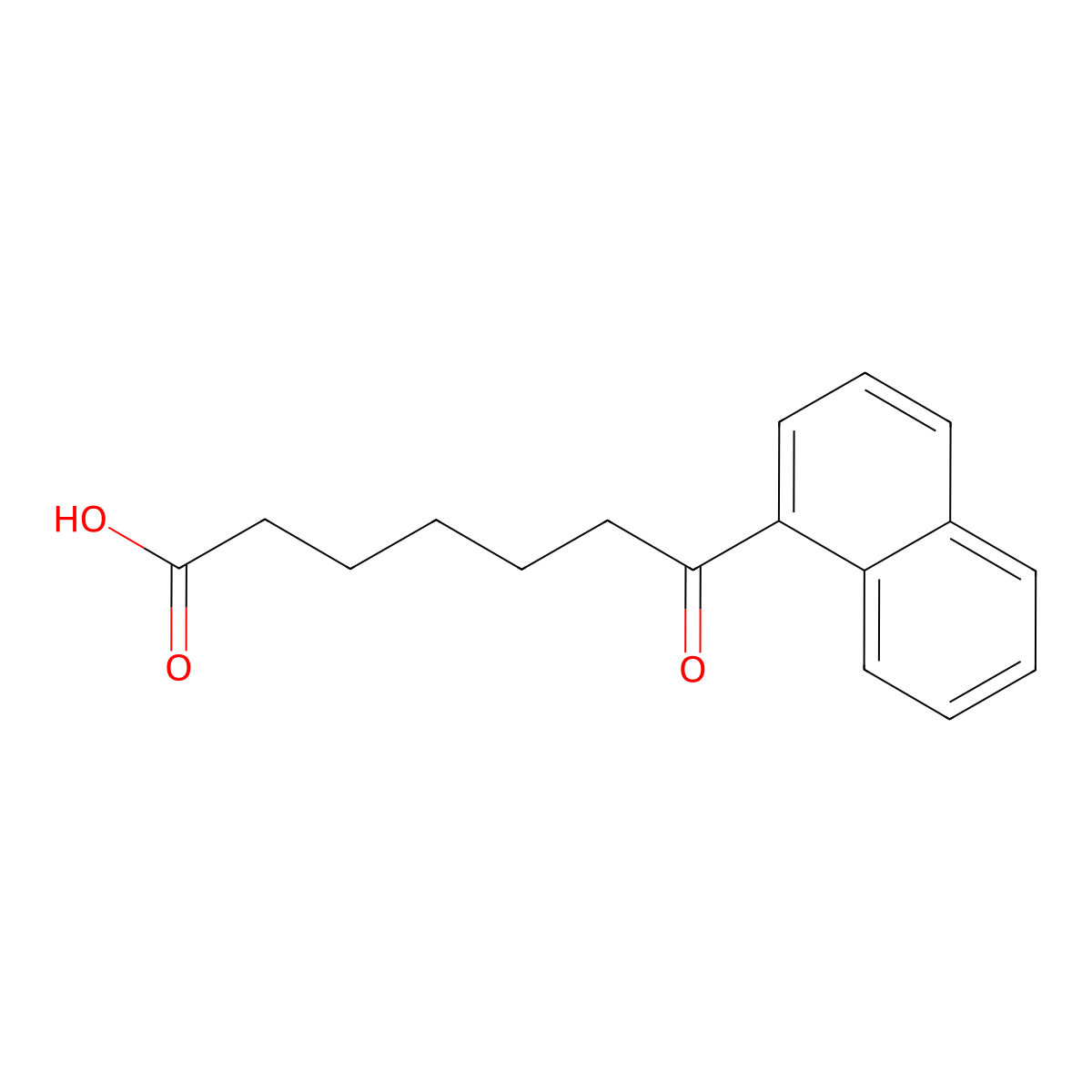 7-(1-Naphthyl)-7-oxoheptanoic acid molecular structure, CAS 13672-47-4