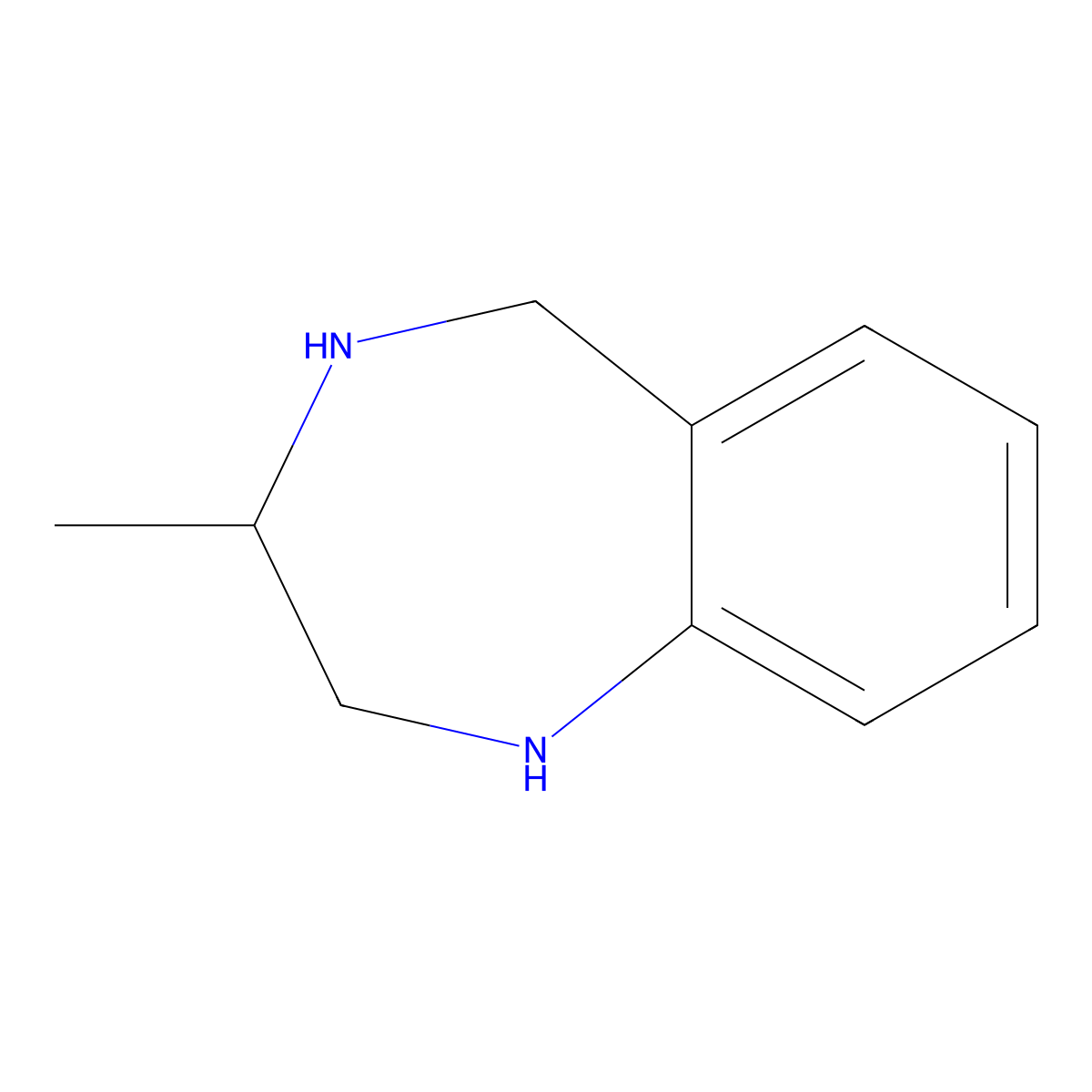 3-methyl-2,3,4,5-tetrahydro-1H-1,4-benzodiazepine molecular structure, CAS 136723-12-1