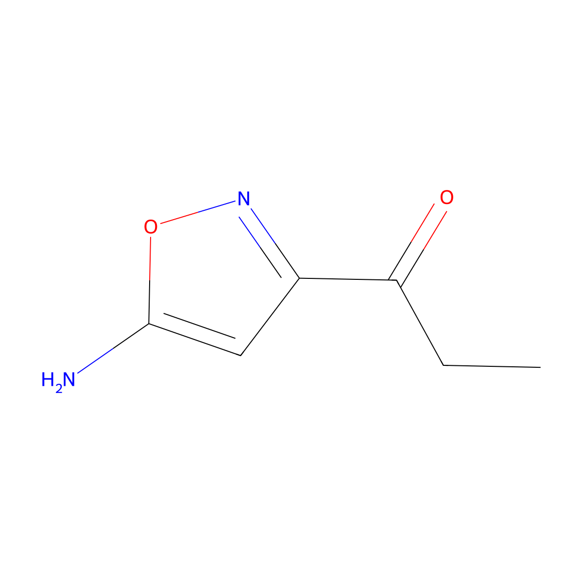 1-(5-Aminoisoxazol-3-yl)propan-1-one molecular structure, CAS 1367269-22-4